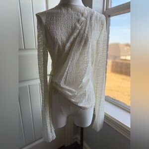 House of CB Lace Wrap Top - Cream